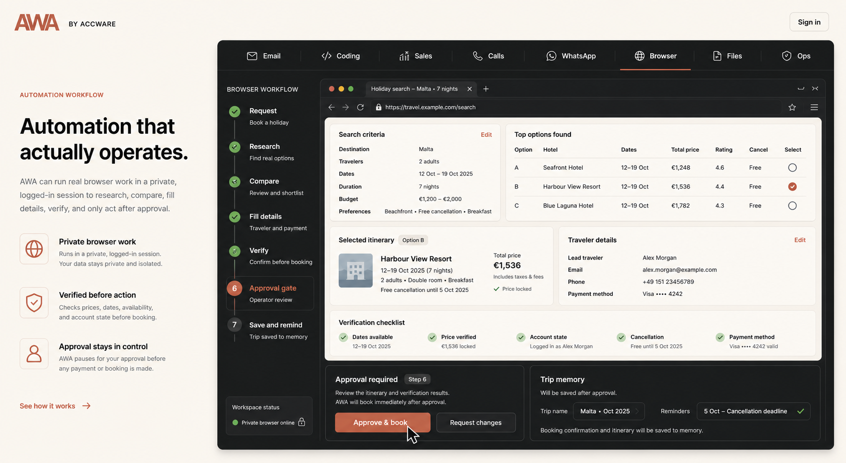 Section 3 render-lock Browser active